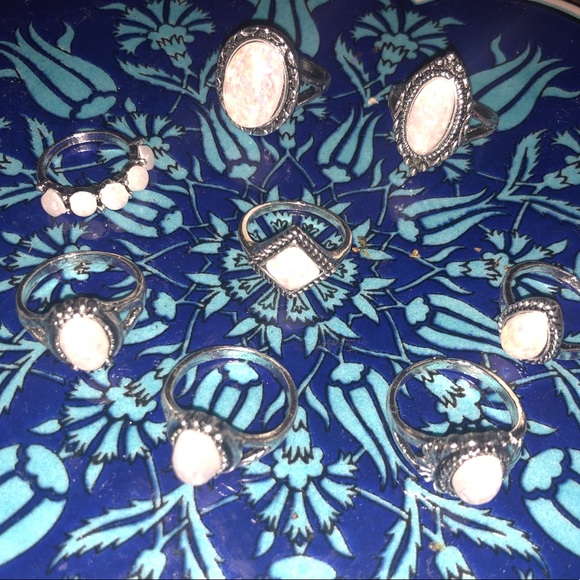 LAST ONE💖🦉!!!Opal 8 piece Ring set!🔮 - Picture 5 of 6